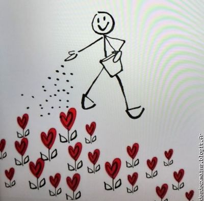 2 / Semons nos voeux avec , ou de bon-s  . . . coeur-s !